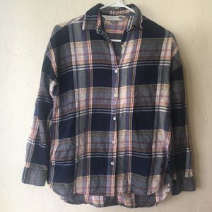 Plaid boyfriend shirt
